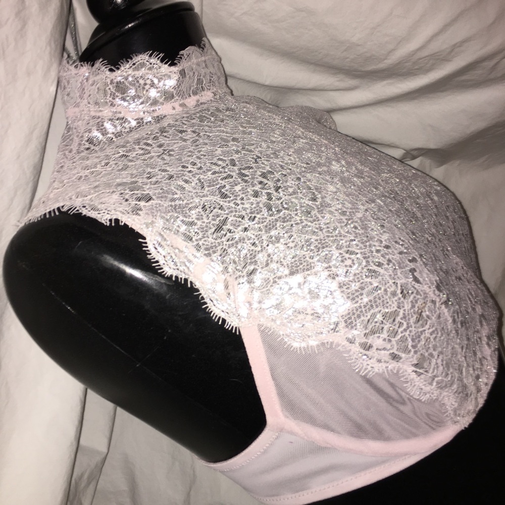 Dream Angels Unlined Demi 32DD Pink Lilac Silver